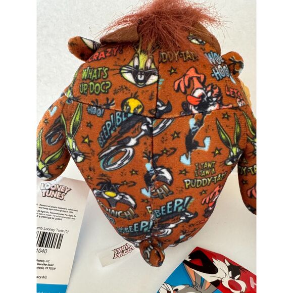 Looney Tunes Sticker Bomb Stuffed Animal Plush set of 3 Bugs Bunny Daffy Taz NEW - Picture 9 of 9
